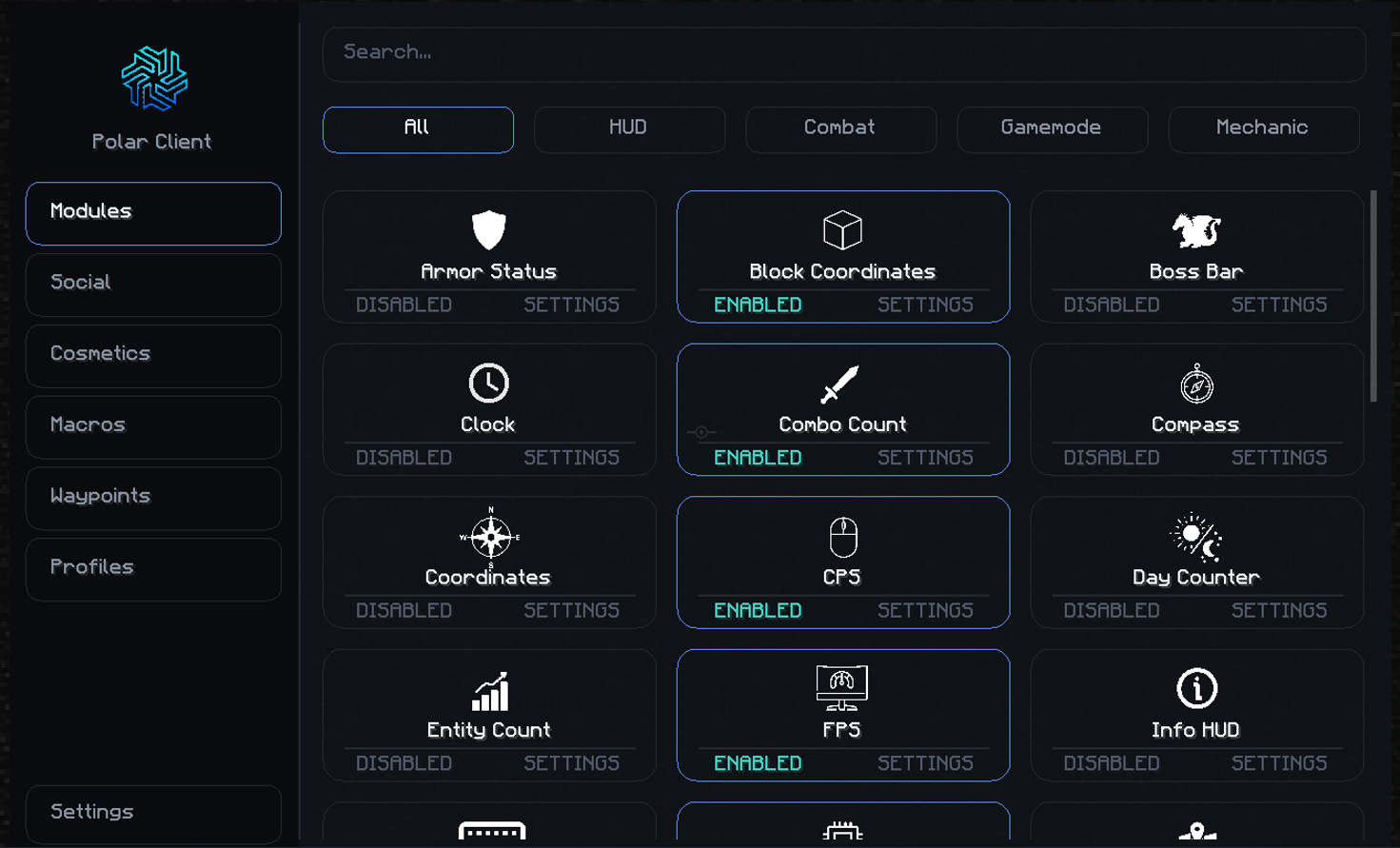 Polar Client Interface